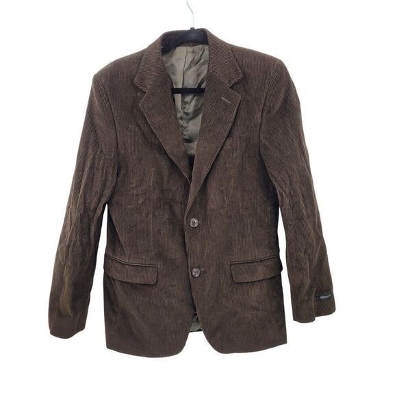 Giovani Mens Regular Fit Corduroy Sports  Jacket 46 Brown Cotton Casual Country - Picture 1 of 11